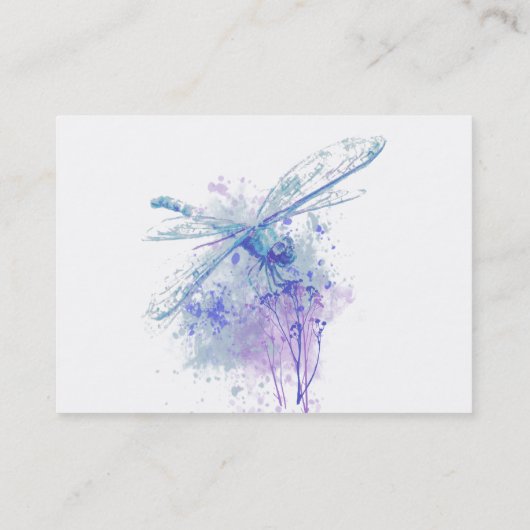 Carte De Visite Service de conseil sur les changements de libellul (Dos)