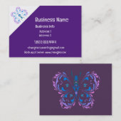Carte De Visite Service de conseil sur les changements de papillon (Devant / Derrière)