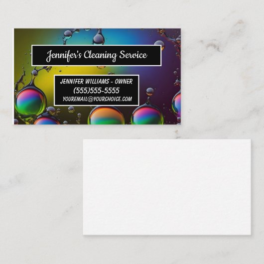 Carte De Visite Service de conservation de la maison (Devant / Derrière)