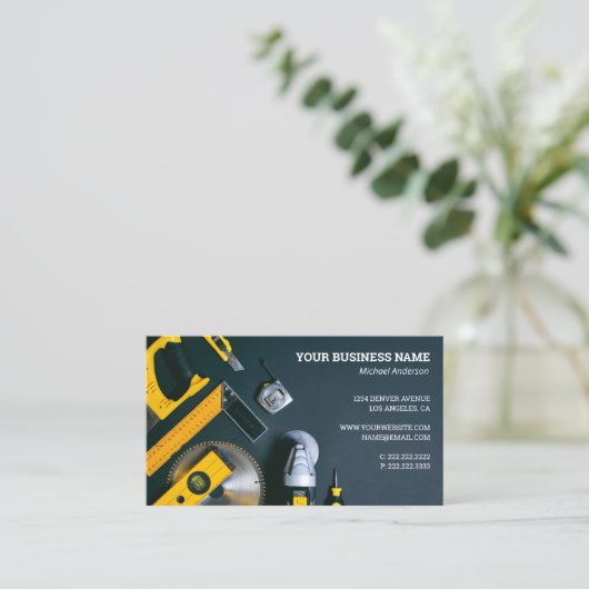 Carte De Visite Service de construction (Debout devant)