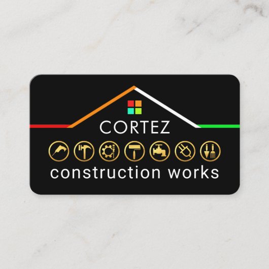 Carte De Visite Service de construction de bricolage Construction (Devant)