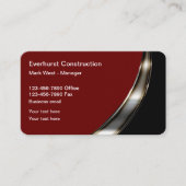 Carte De Visite Service de construction de luxe classe (Devant)