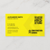 Carte De Visite Service de construction, Immeuble, Réalisateur (Dos)