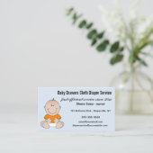 Carte De Visite Service de couche en tissu modifiable (Debout devant)
