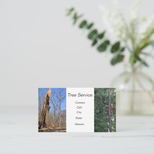 Carte De Visite Service de coupe d'arborescence (Debout devant)