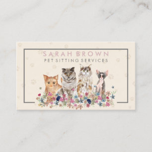 Carte De Visite Service de coupe des ongles de chat mobile