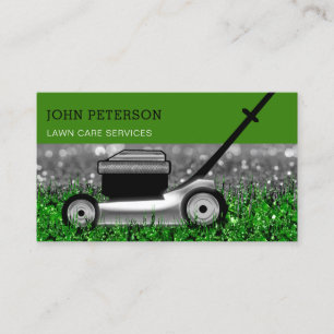 Carte De Visite Service de coupe d'herbes de jardin d'entretien de