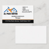 Carte De Visite Service de couverture professionnel (Devant / Derrière)