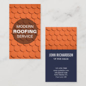 Carte De Visite Service de couverture professionnel de la construc (Devant / Derrière)