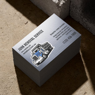 CARTE DE VISITE SERVICE DE DÉBLAIEMENT DE DÉCHETS DÉTRITUS ENLÈVEM