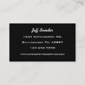 Carte De Visite Service de découpage de l'arborescence (Dos)