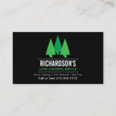 Carte De Visite Service de défrichage de terres (Devant)