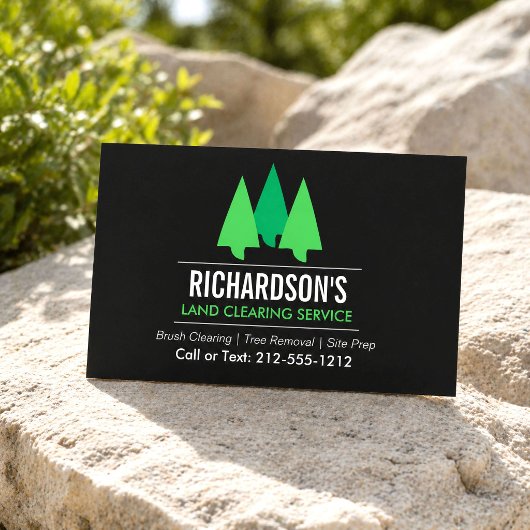 Carte De Visite Service de défrichage de terres