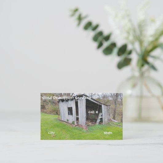 Carte De Visite Service de démolition de l'estrade (Debout devant)