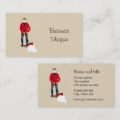 Carte De Visite Service De Démonstration De Neige (Devant / Derrière)