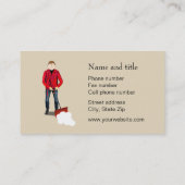 Carte De Visite Service De Démonstration De Neige (Dos)