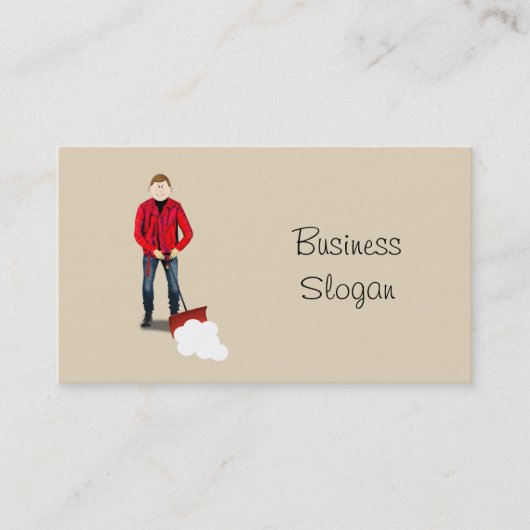 Carte De Visite Service De Démonstration De Neige (Devant)