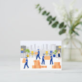 Carte De Visite Service de déplacement Office (Debout devant)