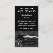Carte De Visite Service de detailing automobile mobile (Devant)