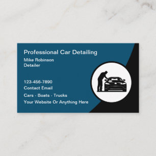 Carte De Visite Service de detailing automobile moderne