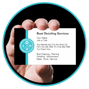 Carte De Visite Service de detailing de bateau