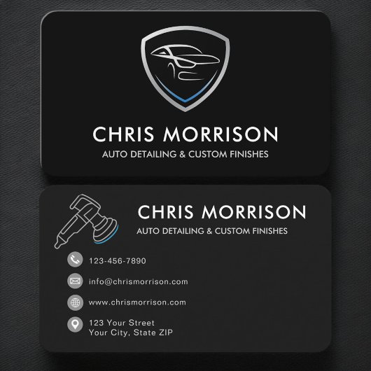 Carte De Visite Service de detailing de voiture