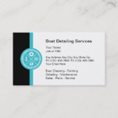 Carte De Visite Service de détails de bateau (Devant)