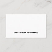 Carte De Visite Service de détails mobiles | Drôle (Dos)