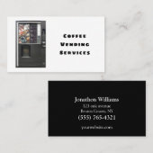Carte De Visite Service de distributeur de café professionnel (Devant / Derrière)