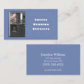 Carte De Visite Service de distributeur de café professionnel (Devant / Derrière)