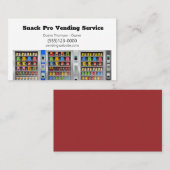 Carte De Visite Service de distributeur de collations alimentaires (Devant / Derrière)