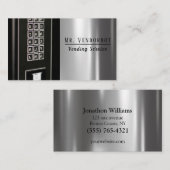 Carte De Visite Service de distributeur de nourriture professionne (Devant / Derrière)