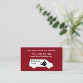 Carte De Visite Service de distribution de nourriture (Debout devant)