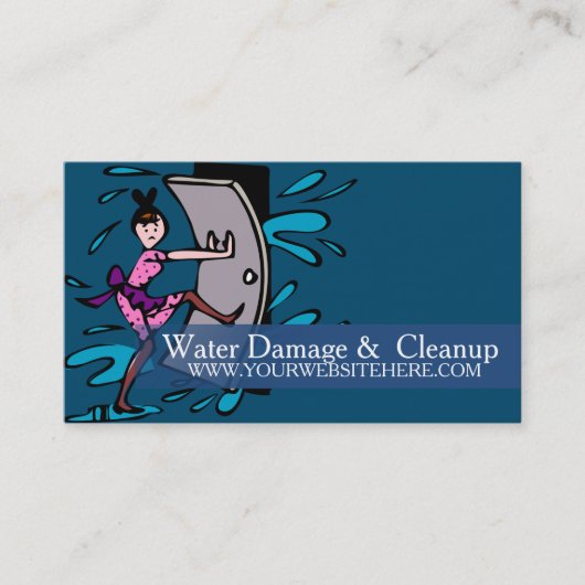 Carte De Visite Service de dommages causés par les inondations et (Devant)