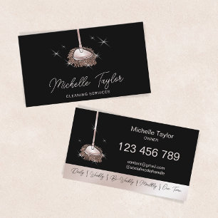 Carte De Visite Service de femme de ménage pour le nettoyage de ma