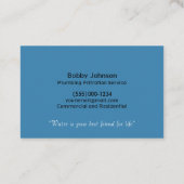 Carte De Visite Service de filtration d'eau (Dos)