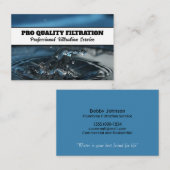 Carte De Visite Service de filtration d'eau (Devant / Derrière)