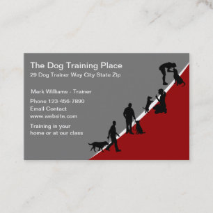 Carte De Visite Service de formation professionnelle des chiens Ca