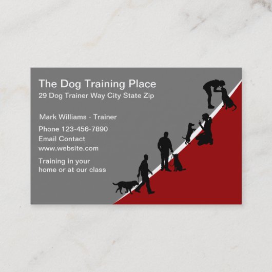 Carte De Visite Service de formation professionnelle des chiens Ca (Devant)