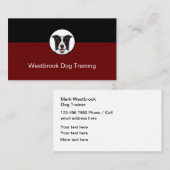 Carte De Visite Service de formation professionnelle des chiens Mo (Devant / Derrière)