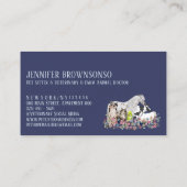 Carte De Visite Service de garde d'animaux (Dos)