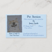 Carte De Visite service de garde d'animaux de compagnie original e (Devant)