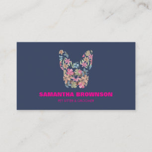 Carte De Visite Service de garde de petit chien avec toilettage do