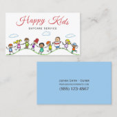 Carte De Visite Service de garde d'enfants (Devant / Derrière)