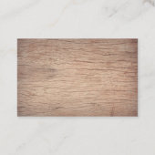 Carte De Visite Service de garde d'enfants d'animaux de bois migno (Dos)