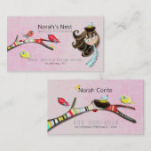 Carte De Visite Service de garde d'enfants de qualité Température  (Devant / Derrière)