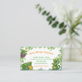 Carte De Visite Service de garde d'enfants mignon Dragon (Debout devant)