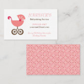 Carte De Visite Service De Garde D'Enfants Pot Poche (Devant / Derrière)