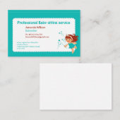 Carte De Visite Service de garde pour bébés (Devant / Derrière)