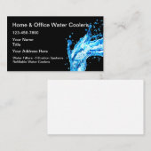 Carte De Visite Service De Glacière D'Eau À Domicile Ou Bureau (Devant / Derrière)